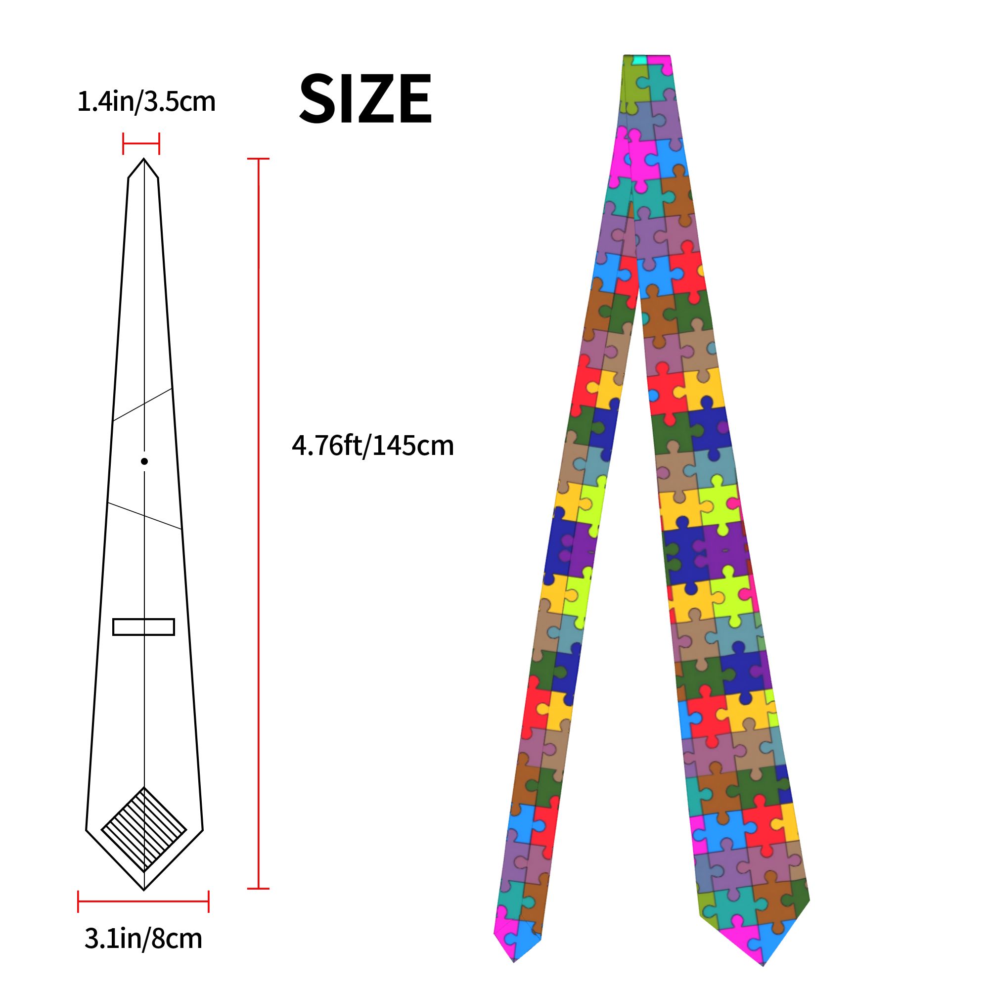 Dark Gradient Puzzle Tie  Wedd - Men Accessories Elegant ulasan dan harga