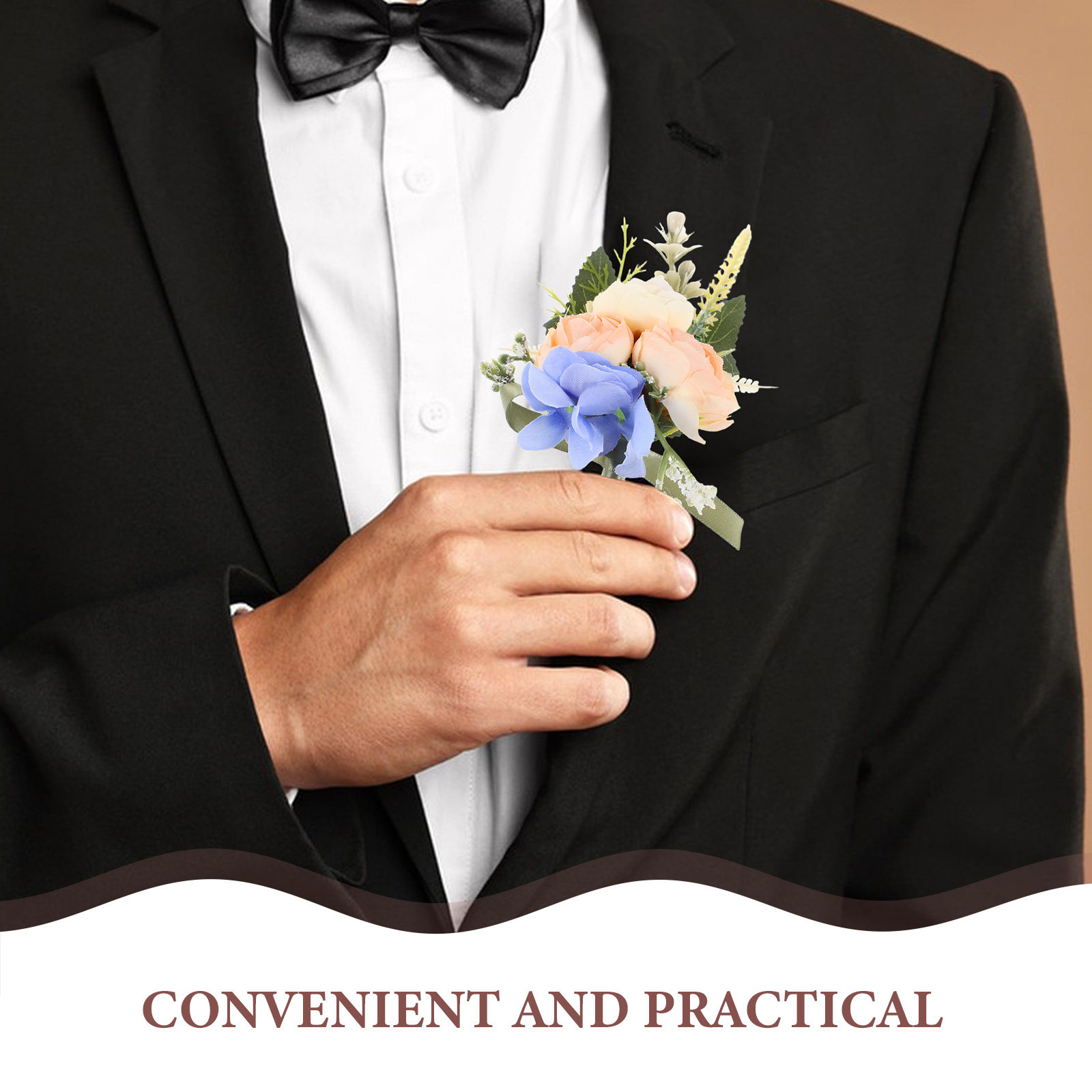 Wedding Boutonniere Artificial - Men Accessories Elegant ulasan dan harga