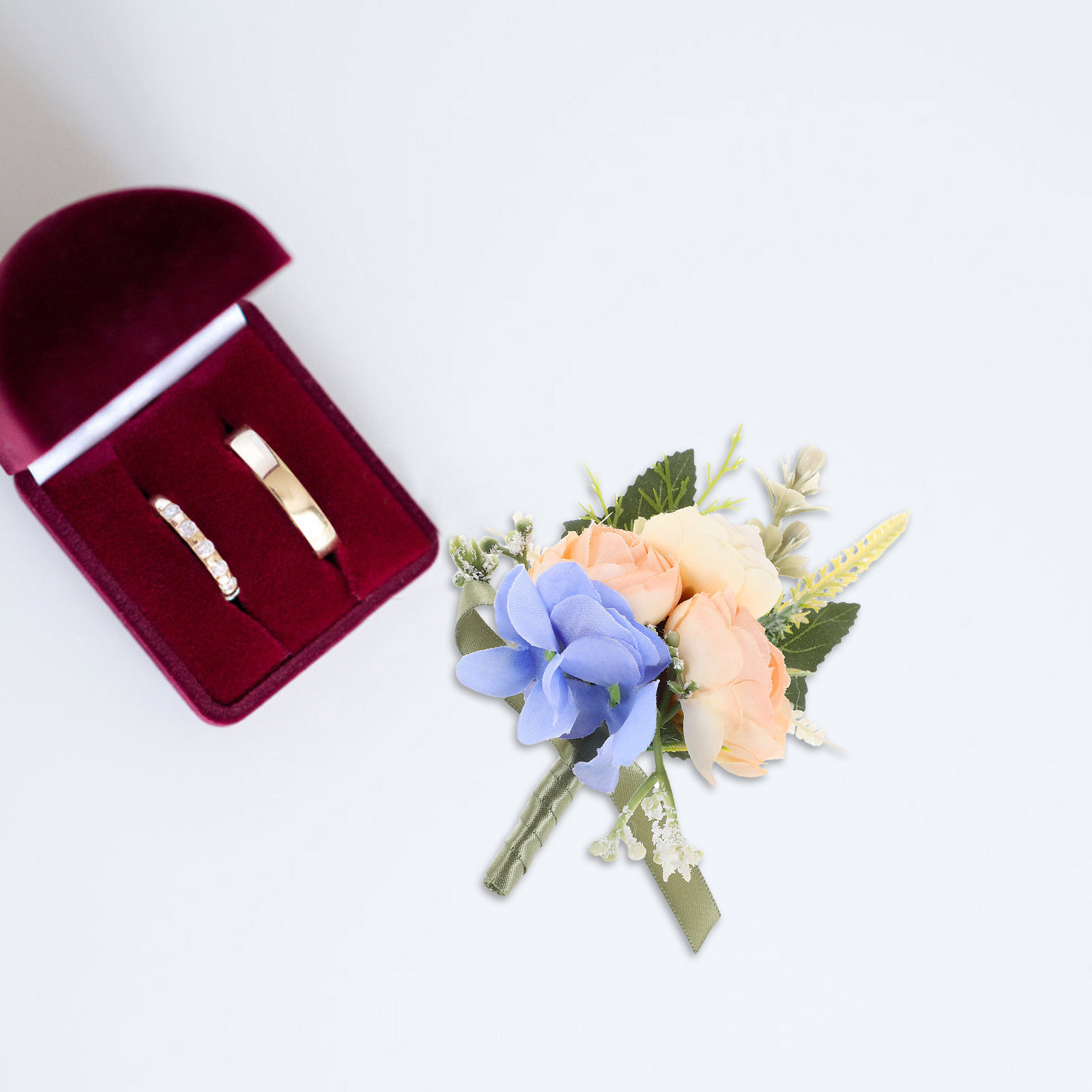 Wedding Boutonniere Artificial - Men Accessories Elegant ulasan dan harga