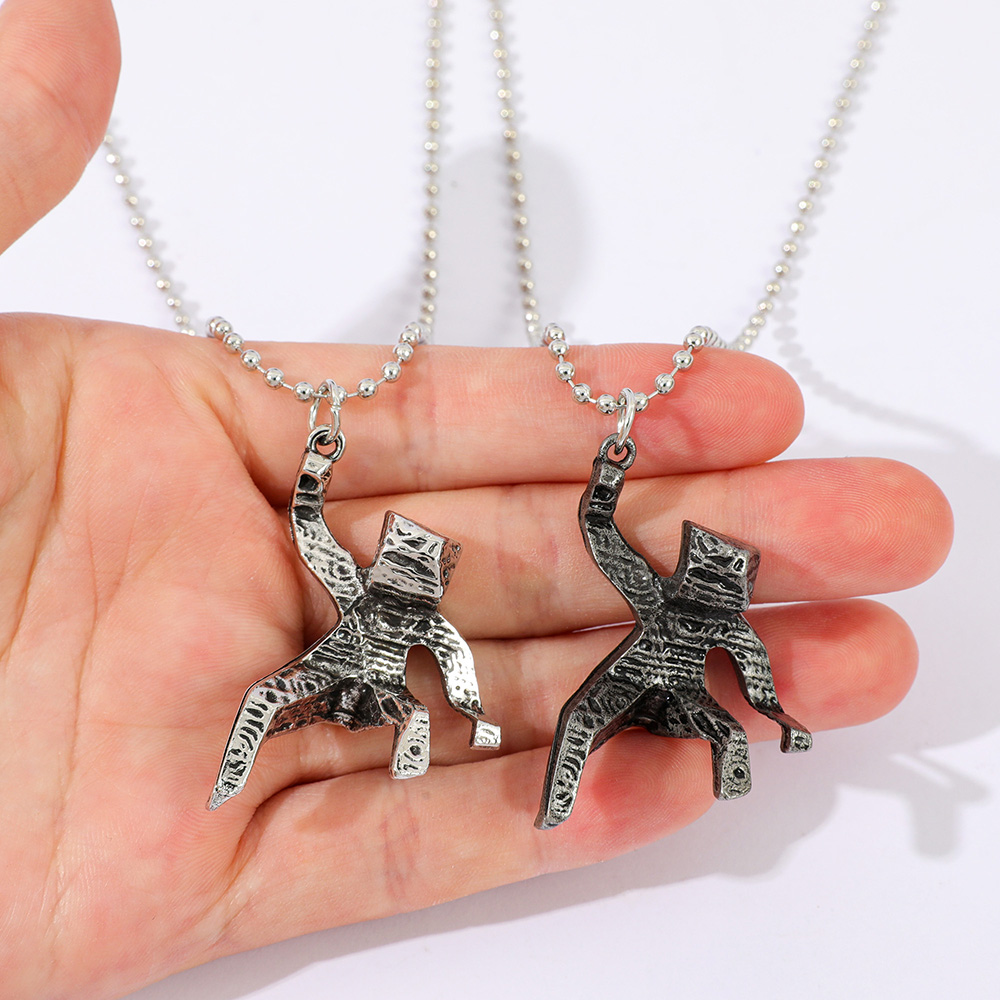 3D Xenon Rock Little Man Proje - Men Accessories Necklace ulasan dan harga