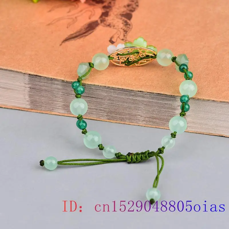 Green Jade Flower Bracelet Amu - Bead Bracelet Men ulasan dan harga
