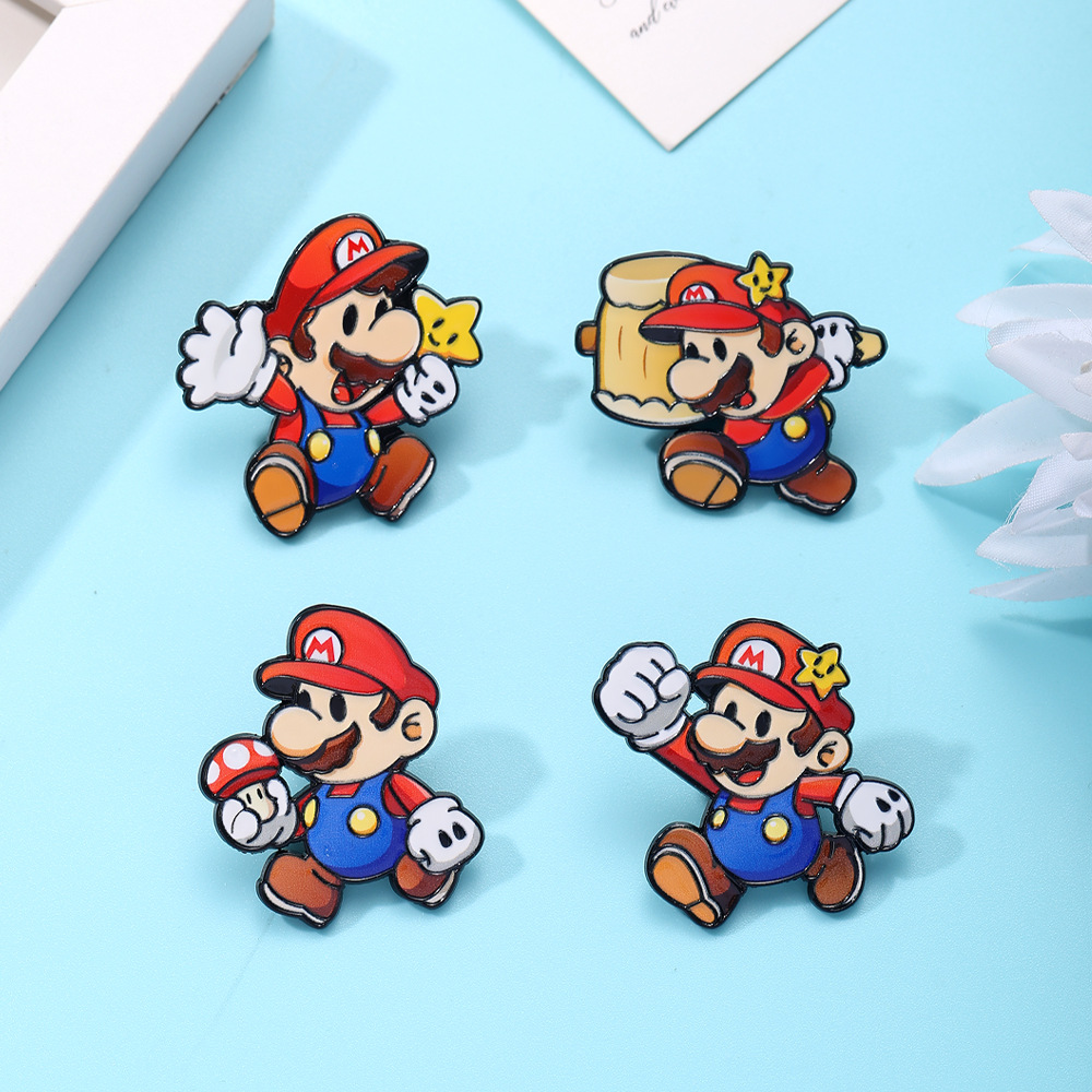 4/8Pcs Cute Game Figure Dinosa - Lapel Pin Enamel ulasan dan harga