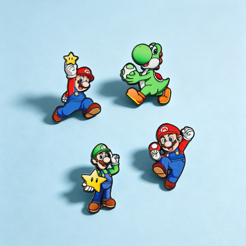 4/8Pcs Cute Game Figure Dinosa - Lapel Pin Enamel ulasan dan harga