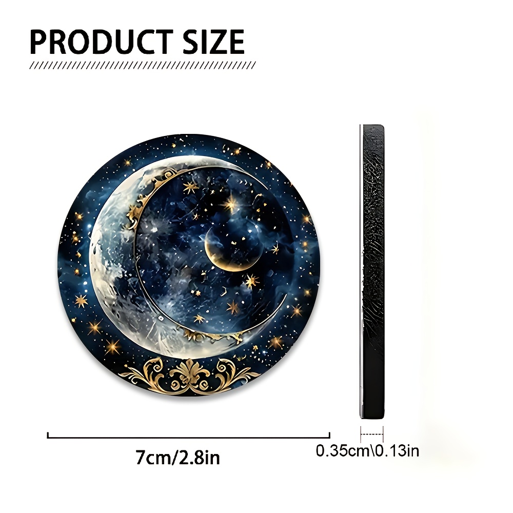 2pcs Starry Night Moon Car Cup - Men Accessories Elegant ulasan dan harga