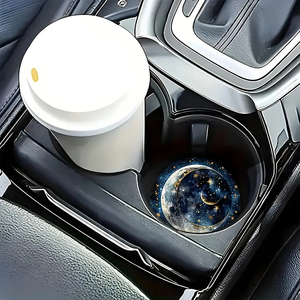 2pcs Starry Night Moon Car Cup - Men Accessories Elegant ulasan dan harga