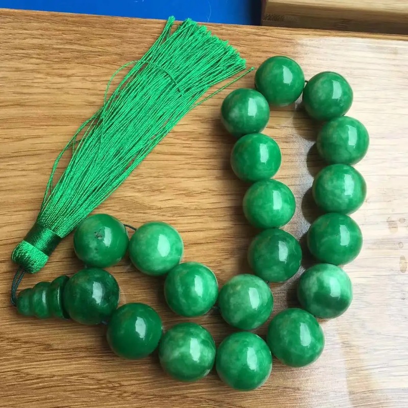 Natural  Green Jade Bracelets  - Bead Bracelet Men ulasan dan harga