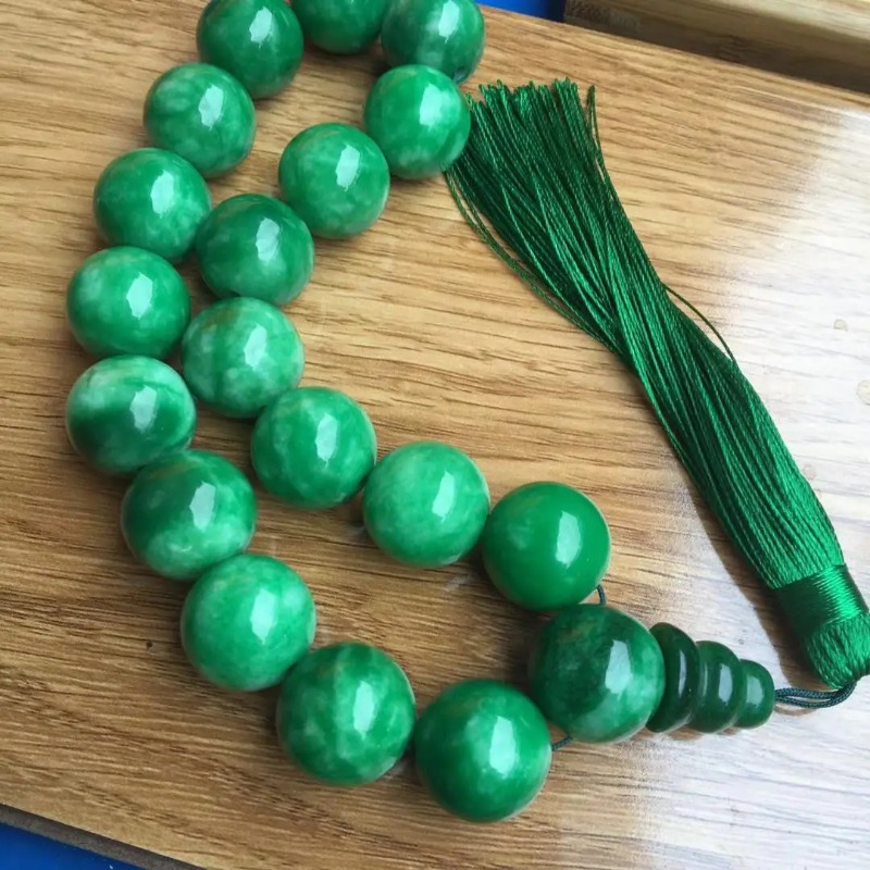 Natural  Green Jade Bracelets  - Bead Bracelet Men ulasan dan harga