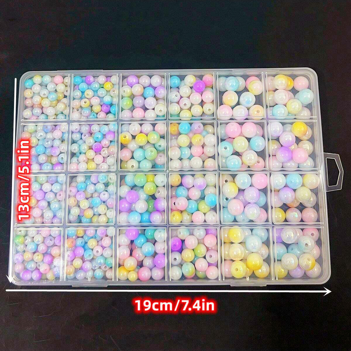 800pcs/24 grid set box 6mm/8mm - Bead Bracelet Men ulasan dan harga