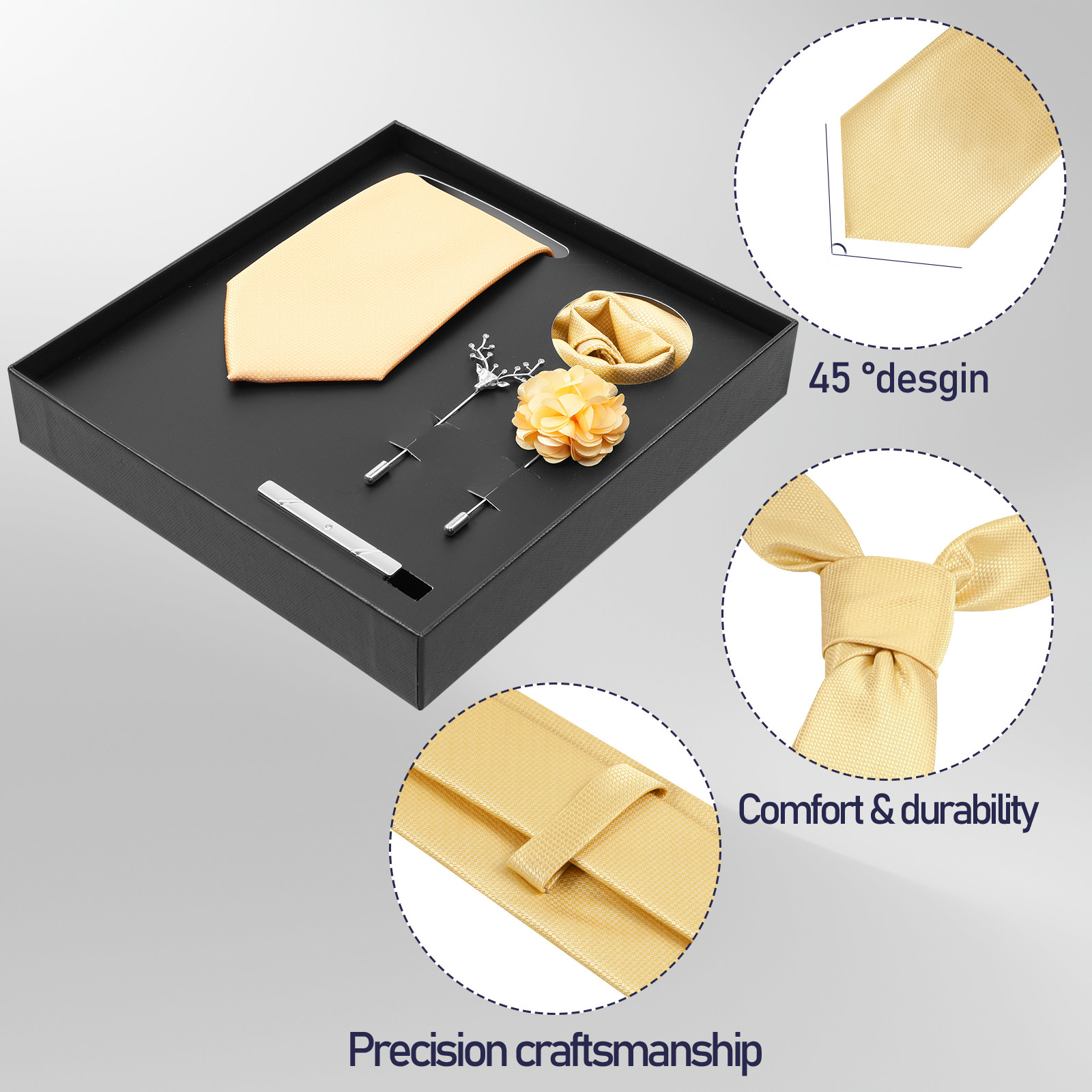 5 pcs Men'S Tie Set Necktie Po - Men Accessories Combo Gift ulasan dan harga