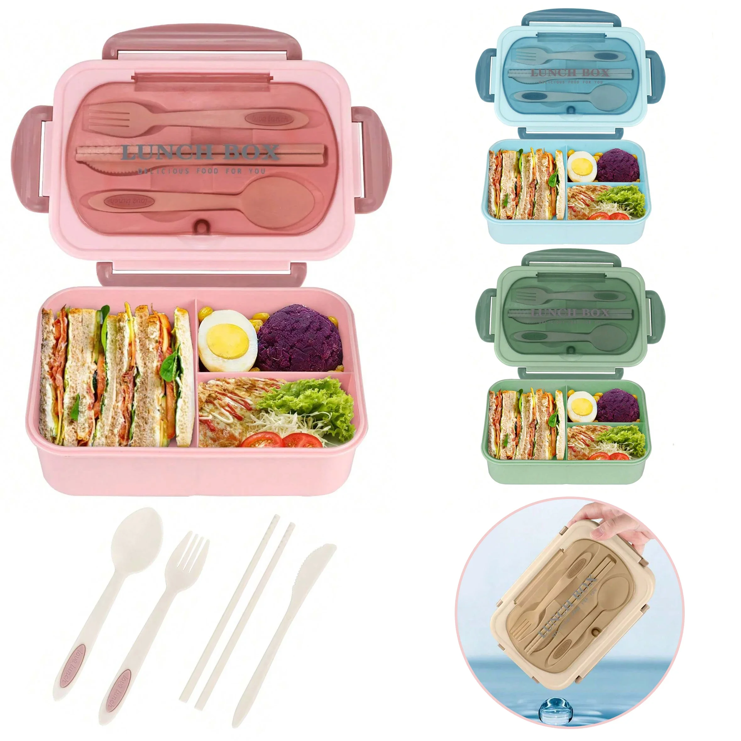 Adult Bento Box with 3 Compart - Men'S Accessories Rack ulasan dan harga