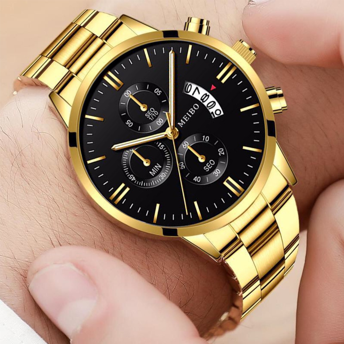 4PCS Fashion Couples Watches B - Men Accessories Elegant ulasan dan harga