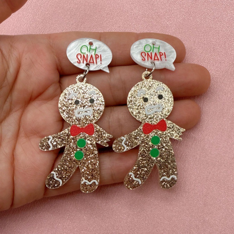 10pcs Cute Christmas Gingerbre - Men Accessories Necklace ulasan dan harga