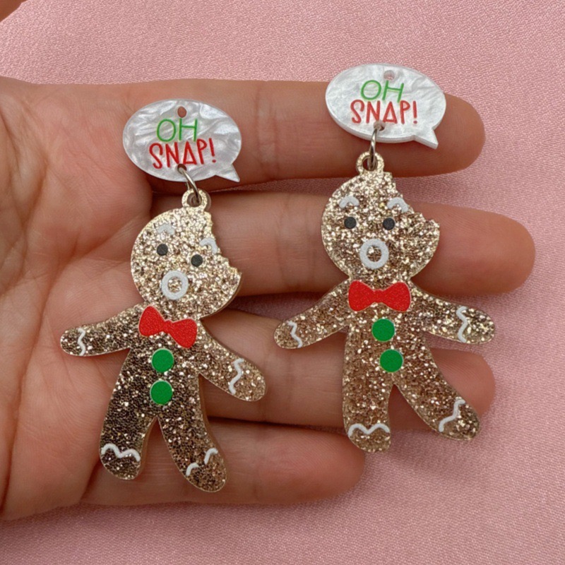 10pcs Cute Christmas Gingerbre - Men Accessories Necklace ulasan dan harga