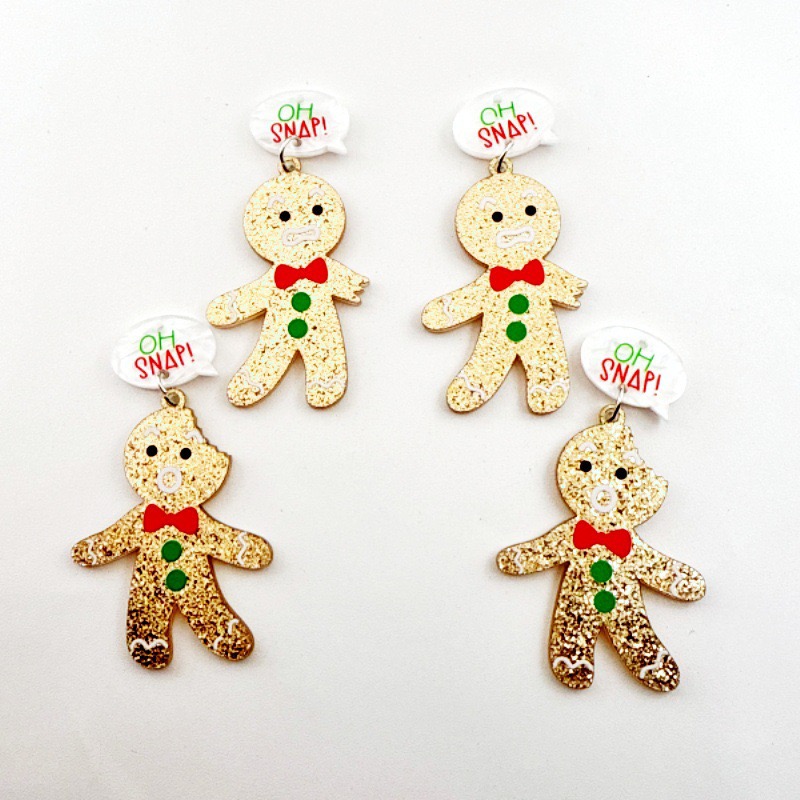 10pcs Cute Christmas Gingerbre - Men Accessories Necklace ulasan dan harga