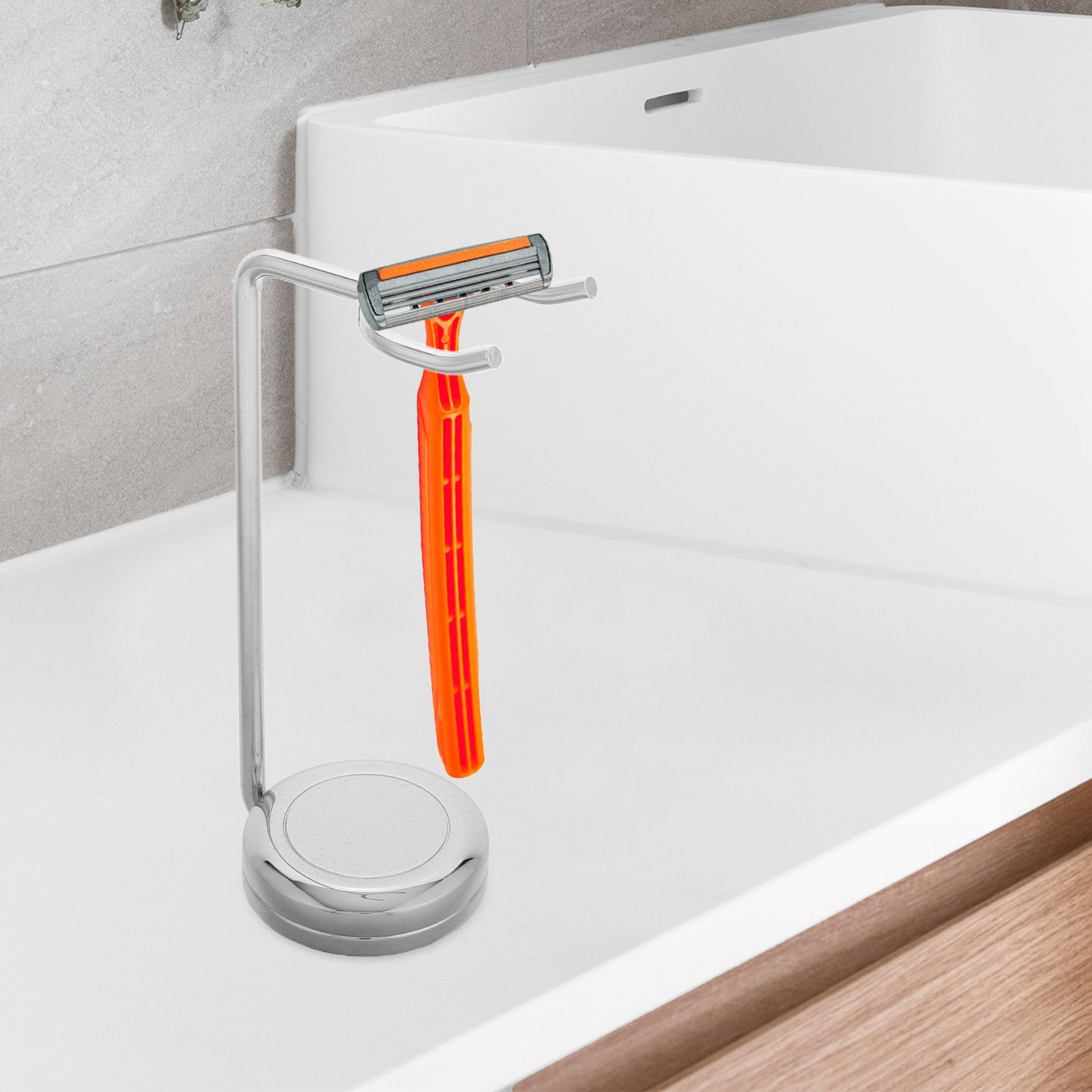 Alloy Mens Shaving Brush Rack  - Men'S Accessories Rack ulasan dan harga