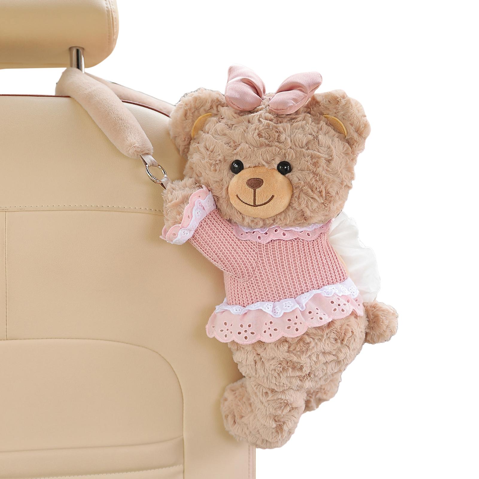Car Tissue Box Bear Cartoon Ha - Men'S Accessories Rack ulasan dan harga