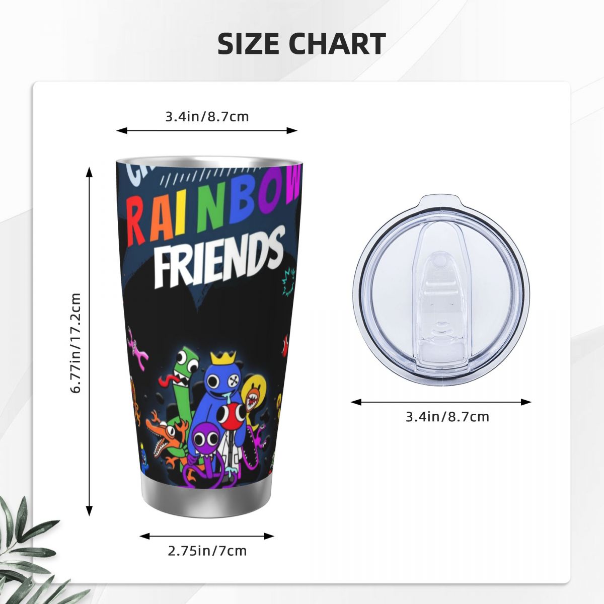 R-Rainbow-Friends 20oz Stainle - Flask Stainless Steel ulasan dan harga
