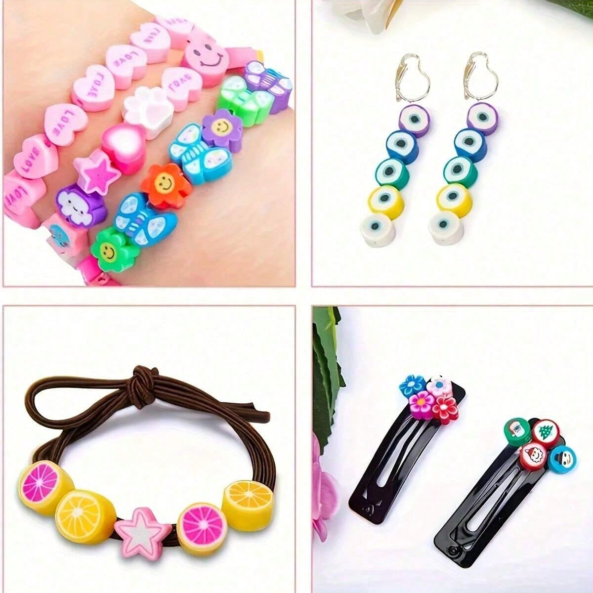 1450/1200/250pcs Polymer Clay  - Bead Bracelet Men ulasan dan harga