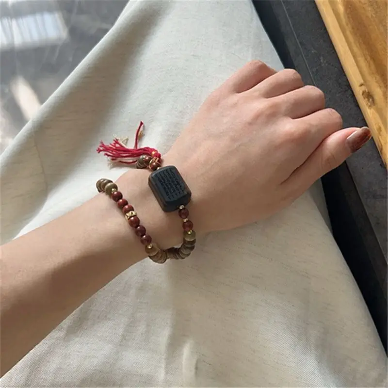 Natural Green Sandalwood Bead  - Bead Bracelet Men ulasan dan harga