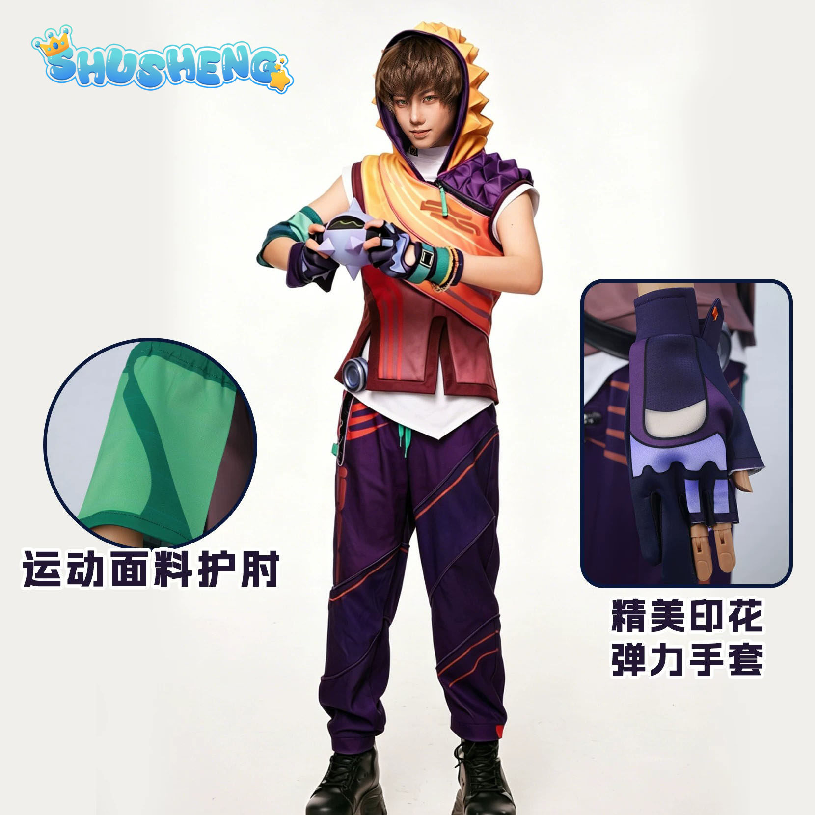 Valorant Miks Cosplay Costume  - Men'S Accessories Anime ulasan dan harga