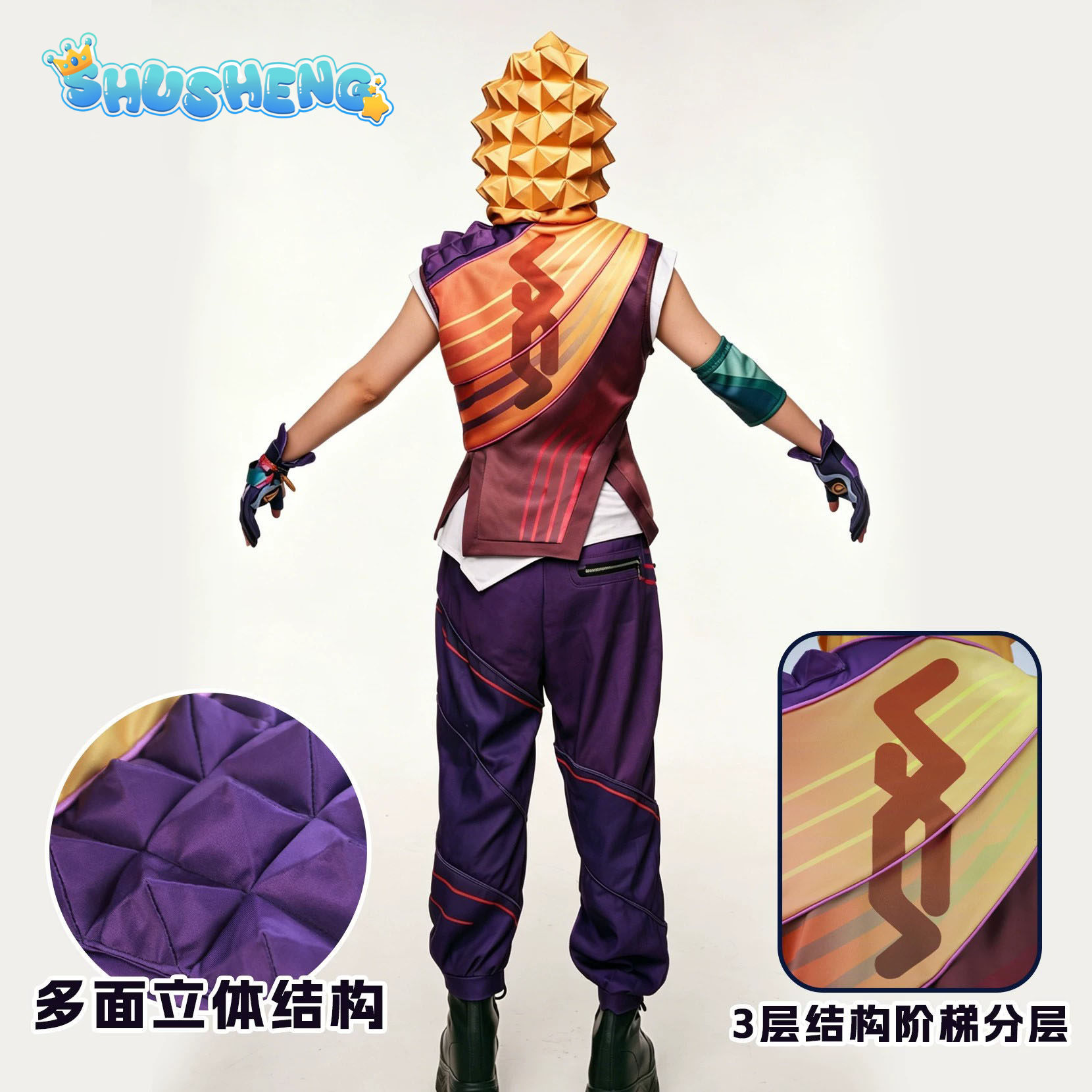 Valorant Miks Cosplay Costume  - Men'S Accessories Anime ulasan dan harga