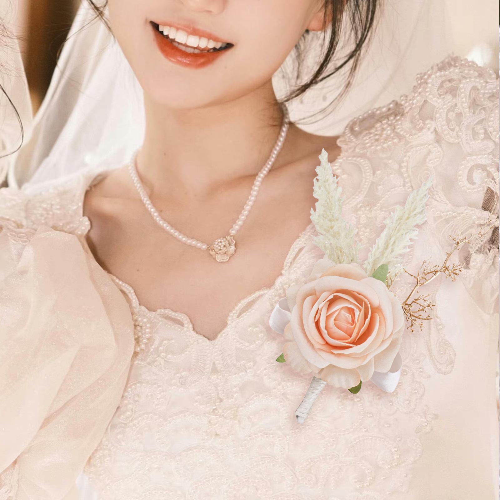 Elegant Rose Boutonniere Handm - Men Accessories Elegant ulasan dan harga