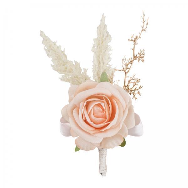 Elegant Rose Boutonniere Handm - Men Accessories Elegant ulasan dan harga
