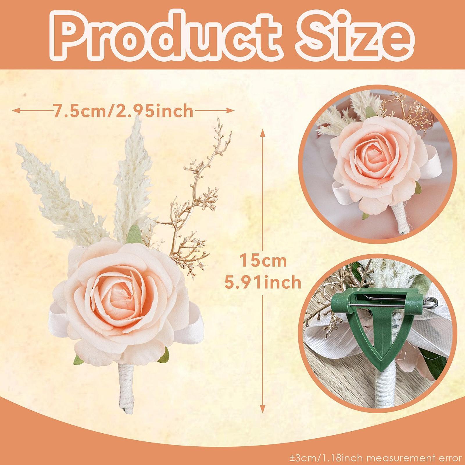 Elegant Rose Boutonniere Handm - Men Accessories Elegant ulasan dan harga