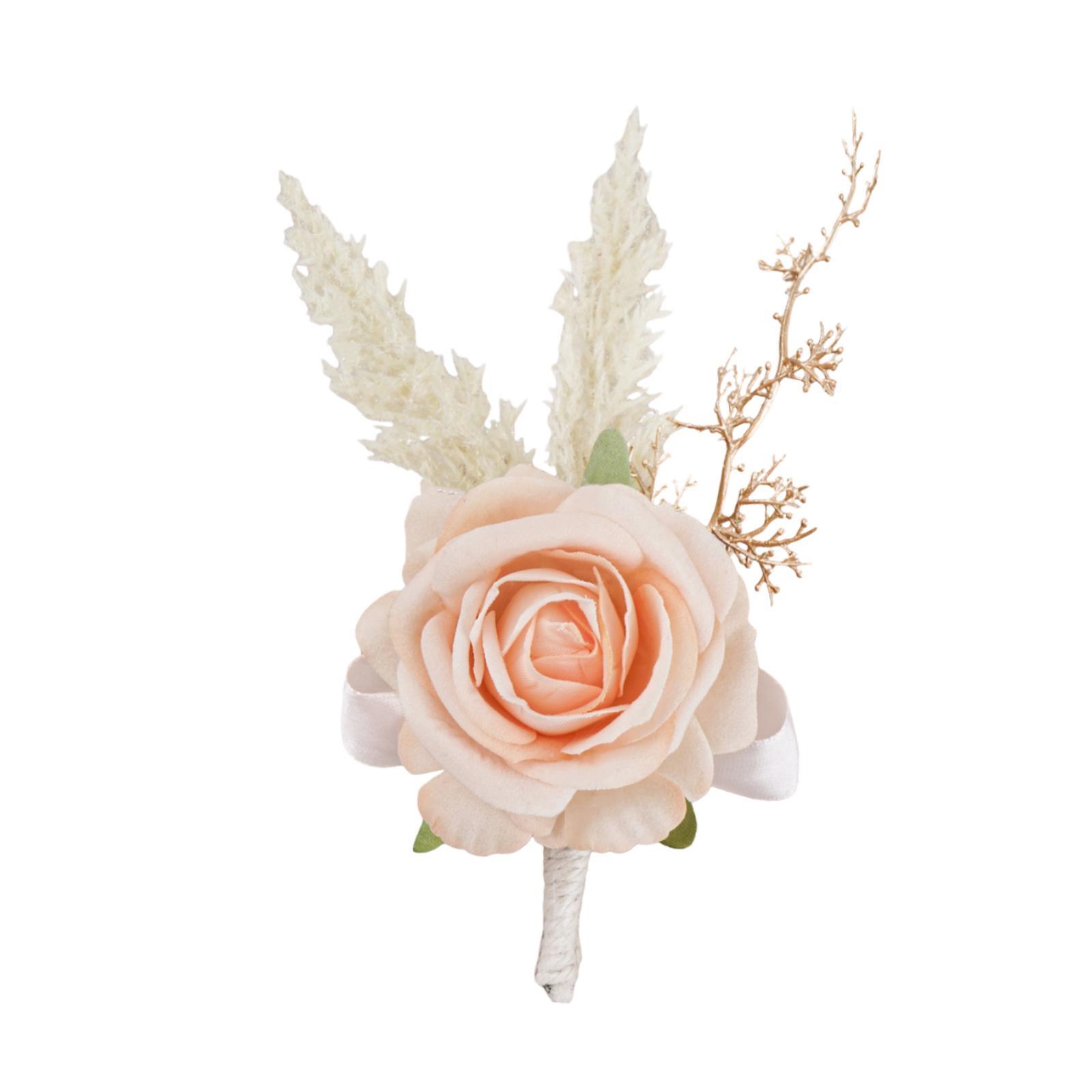 Elegant Rose Boutonniere Handm - Men Accessories Elegant ulasan dan harga