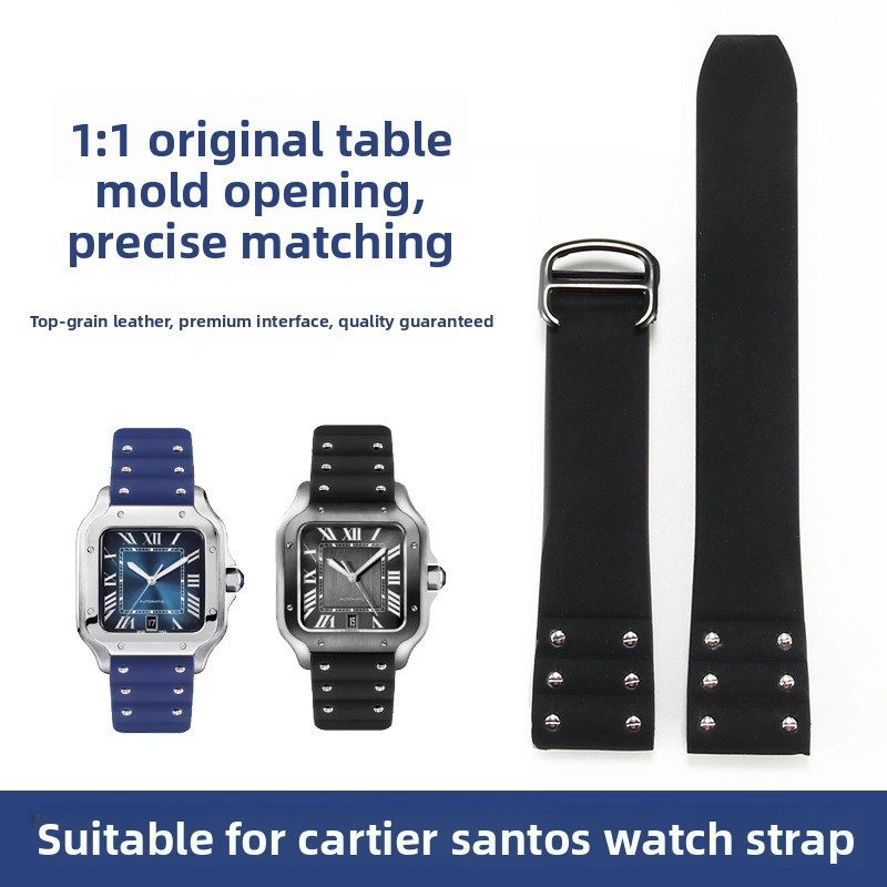 21mm Soft Silicone Watch Strap - Men'S Accessories Cartier ulasan dan harga