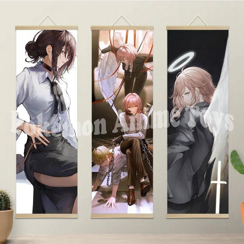 Chainsaw Man Anime Poster Wood - Men'S Accessories Rack ulasan dan harga