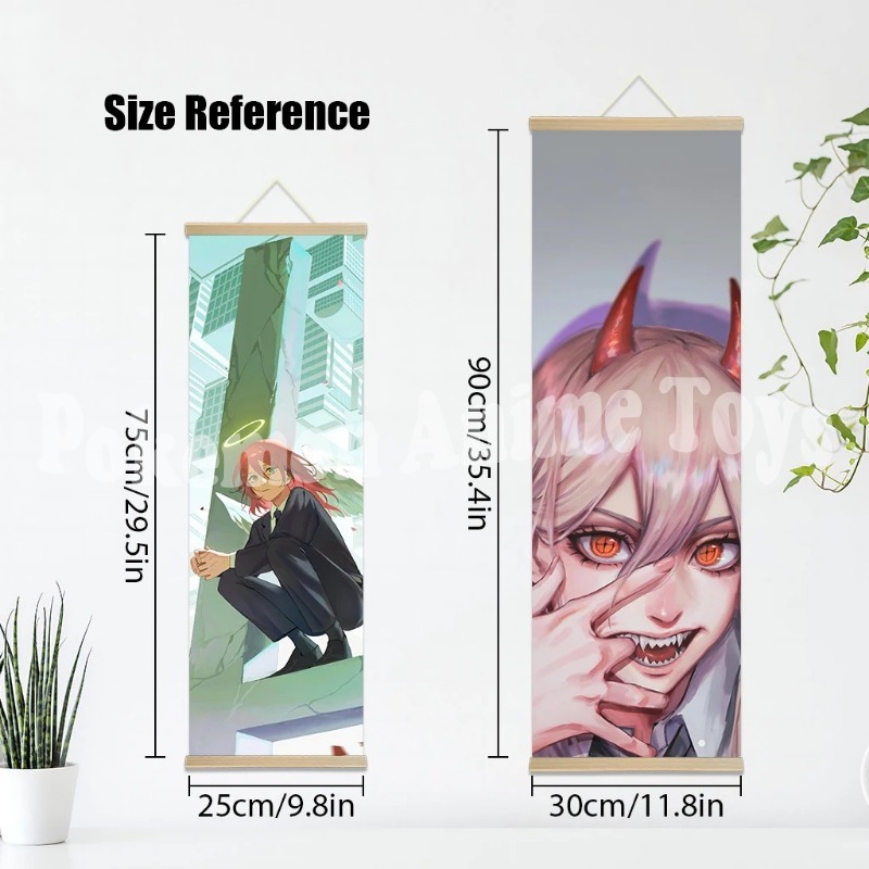 Chainsaw Man Anime Poster Wood - Men'S Accessories Rack ulasan dan harga