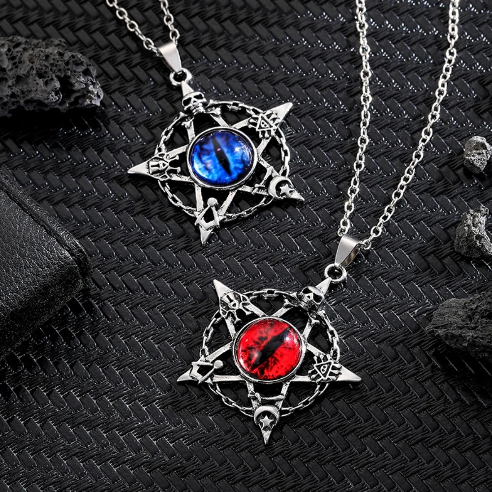 Five pointed star shaped devil - Men Accessories Necklace ulasan dan harga
