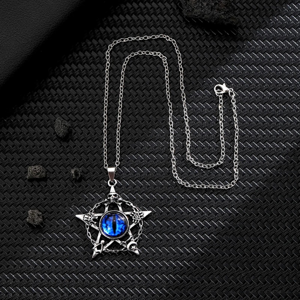 Five pointed star shaped devil - Men Accessories Necklace ulasan dan harga